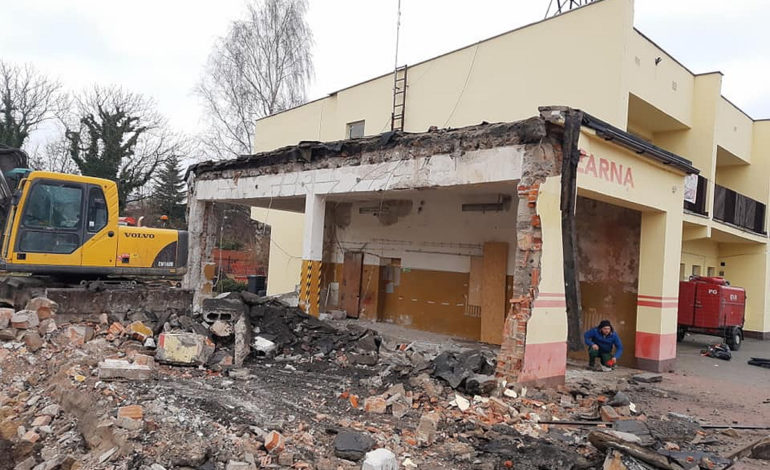Ruszyła rozbudowa strażackiej remizy w Łebie (zdjęcia)