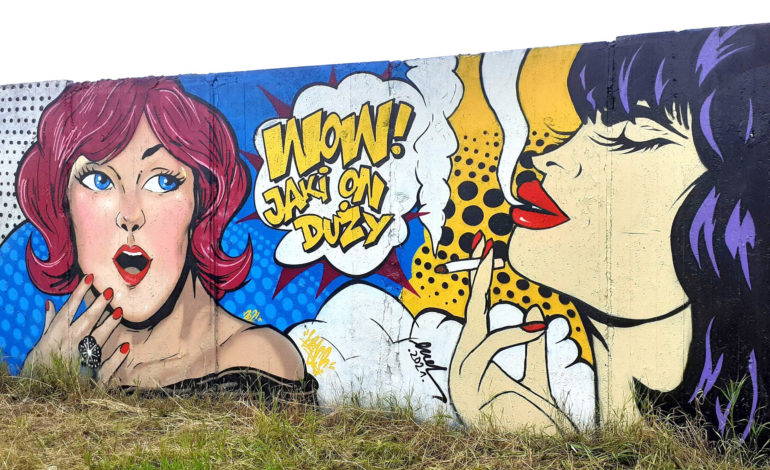 Paka prezentuje nowy mural w Lęborku