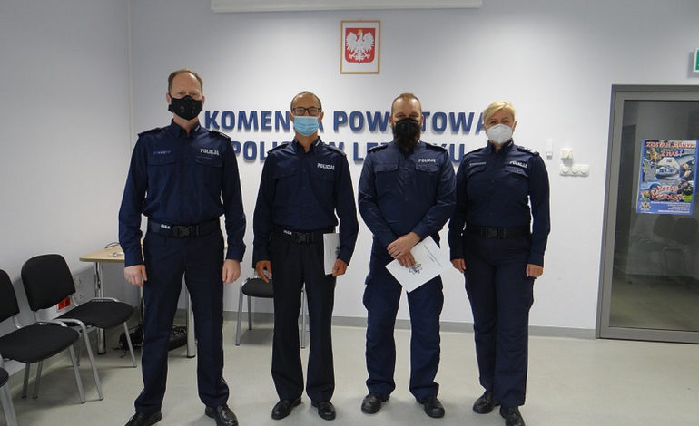 Awanse na stanowiskach kierowniczych w lęborskiej komendzie Policji