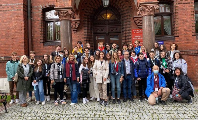 Uczniowie z programu Erasmus+ w ratuszu