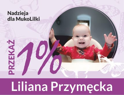 Przekaż 1% dla Lili i pomóż dziewczynce walczyć z chorobą