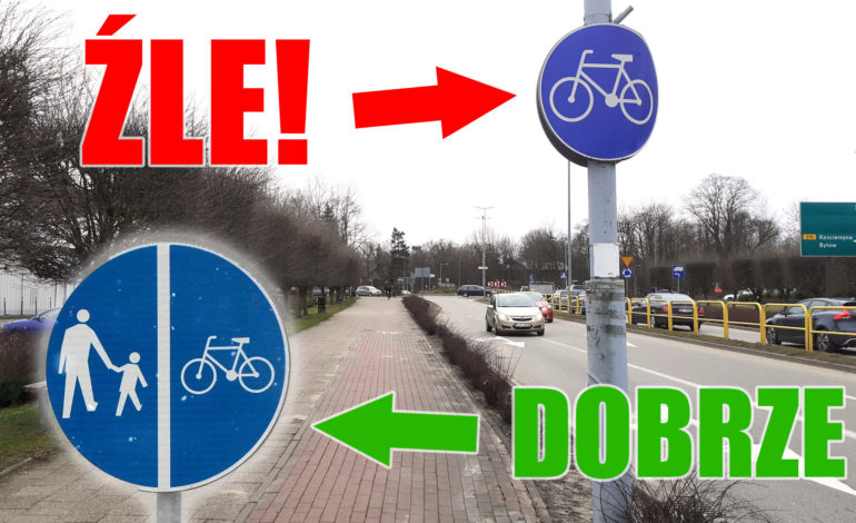 Radny Siwka poprawia oznakowanie dróg rowerowych