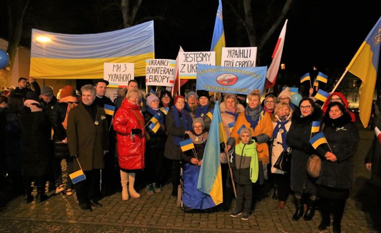 Lębork solidarny z Ukrainą – Podsumowanie czwartkowego wydarzenia