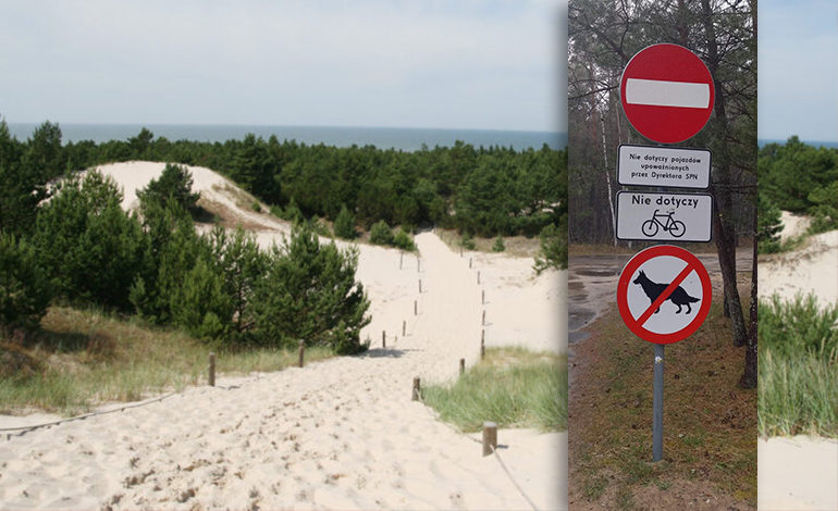 Zakaz wprowadzania psów na teren Słowińskiego Parku Narodowego