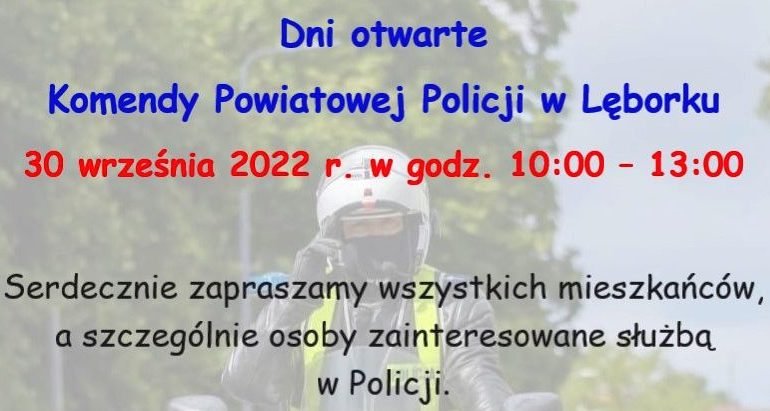 Dzień otwarty Komendy Powiatowej Policji w Lęborku