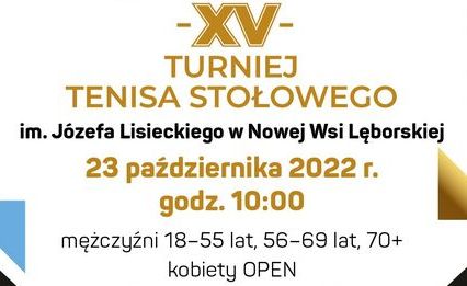 XVI Turniej Tenisa Stołowego im. Józefa Lisieckiego w NWL 