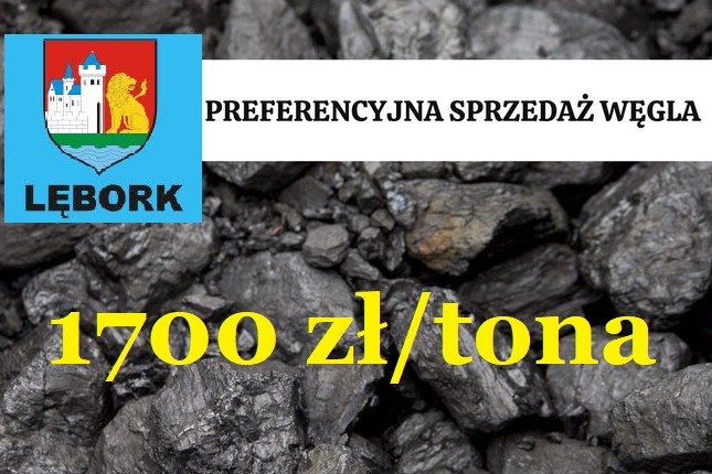 Lębork będzie sprzedawał węgiel po ok. 1700 zł za tonę!