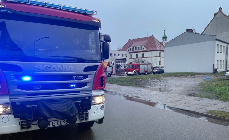 Interwencja lęborskich strażaków w Domu Pomocy Społecznej [zdjęcia]
