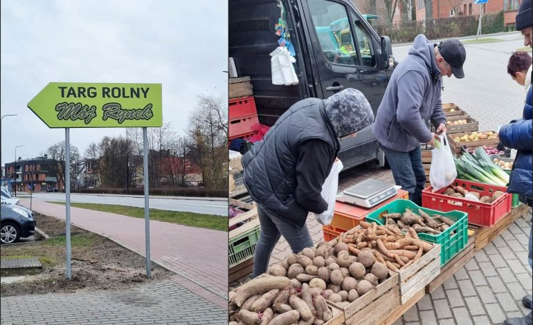 Lęborskie targowisko 'Mój rynek’- zakupy bezpośrednio od polskich rolników!
