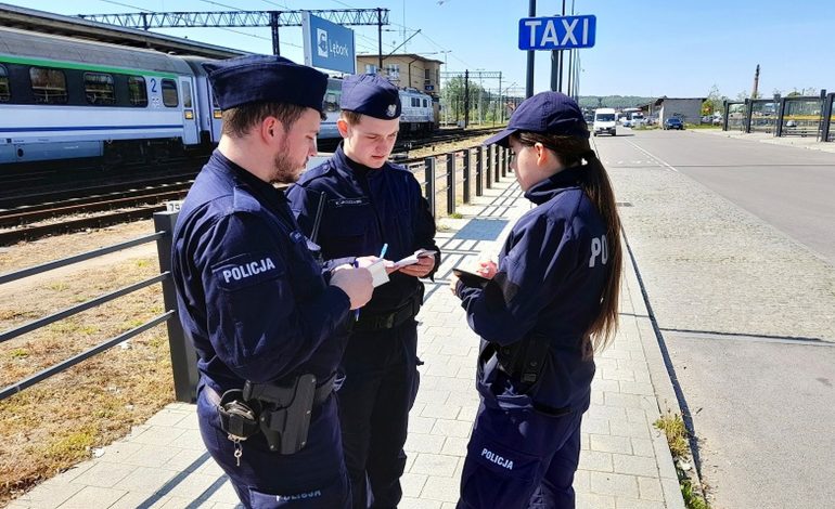  Kursanci ze Szkoły Policji w Słupsku na praktykach w Lęborku